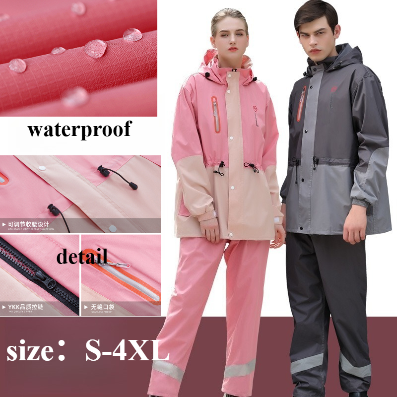 Motorcycle Rain Suit - Motorrijder regenjas set voor heren dames
