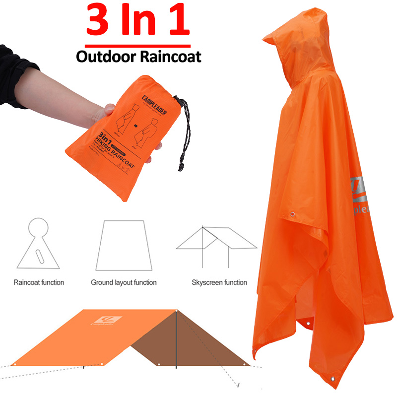 Motorcycle Rain Suit - 3-in-1 buitenregenjas met capuchon, lange waterdichte