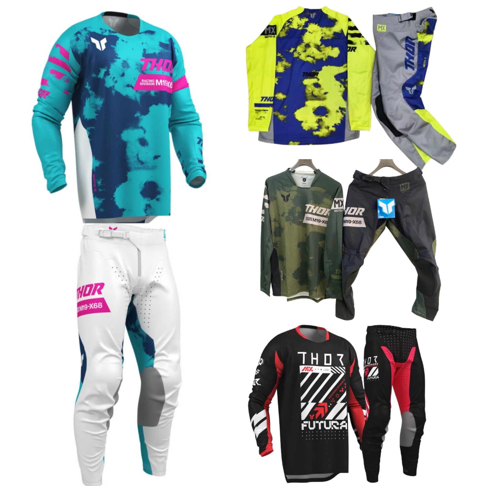 Motorcycle Gear On Sale - Motocrossuitrusting Set Top Off Road Mx
