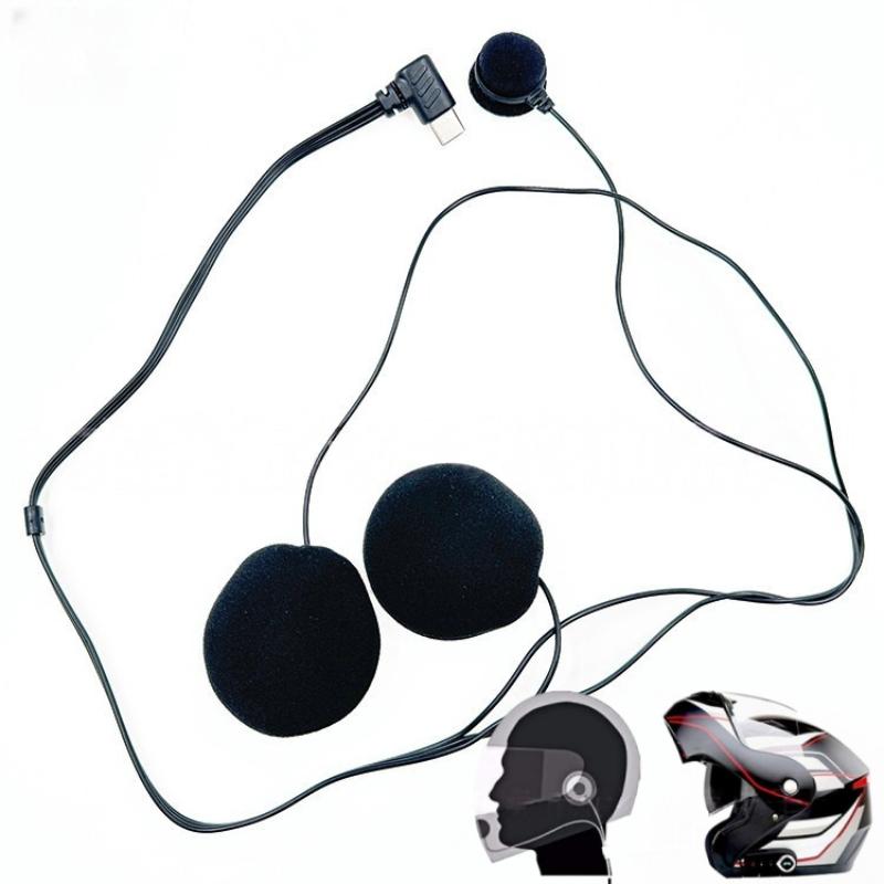 Helmet Full Face - 1Pc Type-C Plug HD Ruisonderdrukking Motorfiets