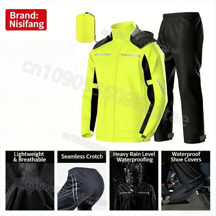 Waterdichte split-regenpak voo - Motorcycle Rain Suit recensie en prijs