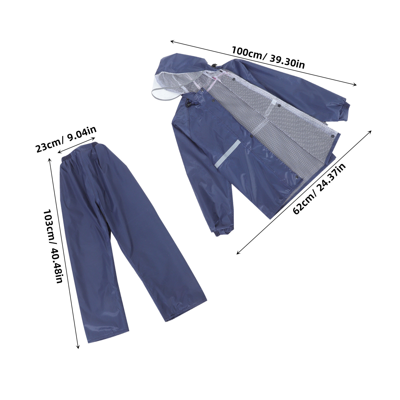 Reflecterende motorregenjas en - Motorcycle Rain Suit recensie en prijs