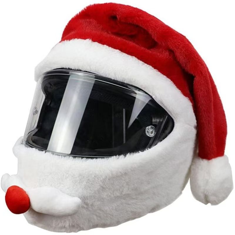 Kerstmanhelmhoes van pluche, w - Helmet Full Face recensie en prijs