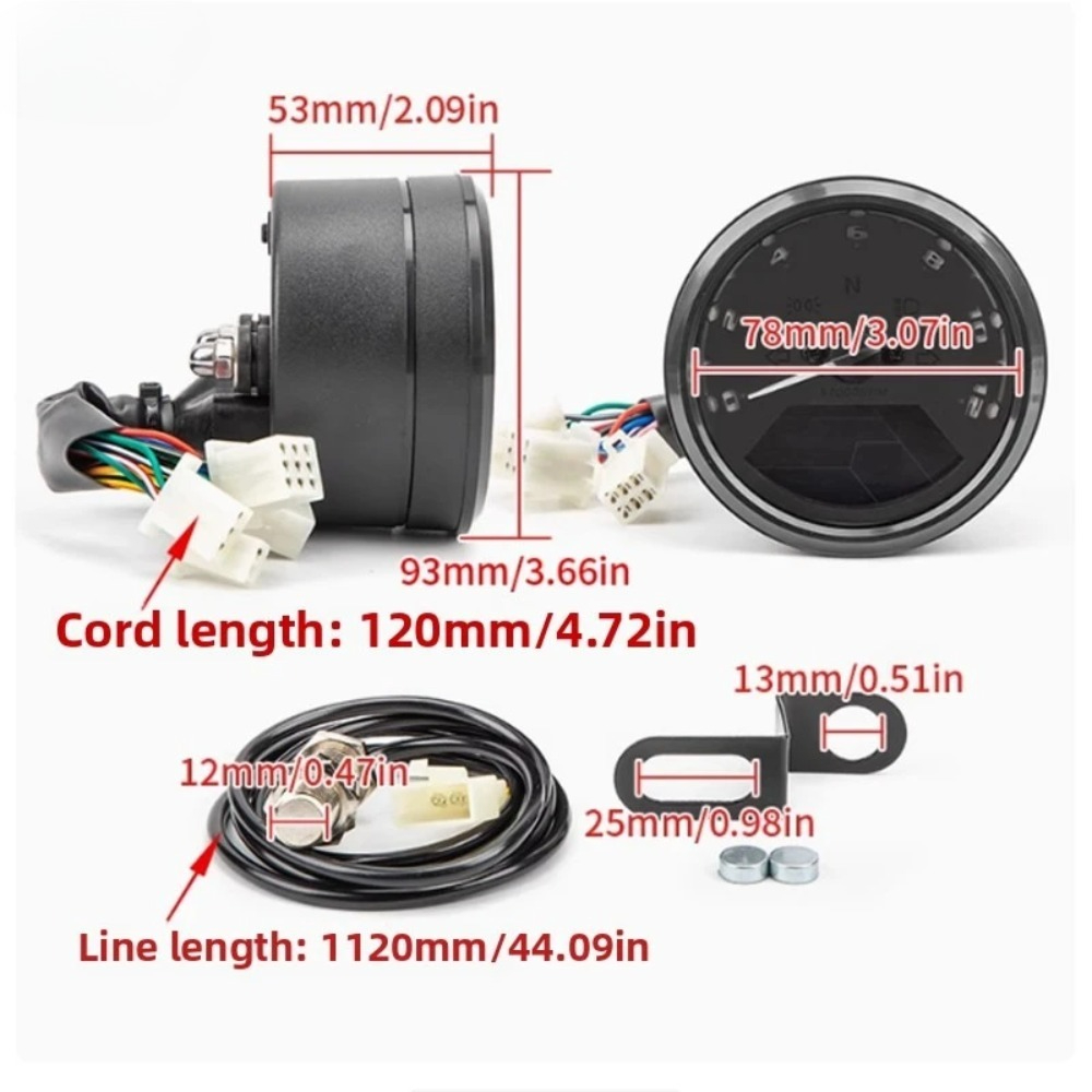 Universele motorfietsmeter sne - Motorcycle Gear Indicator recensie en prijs